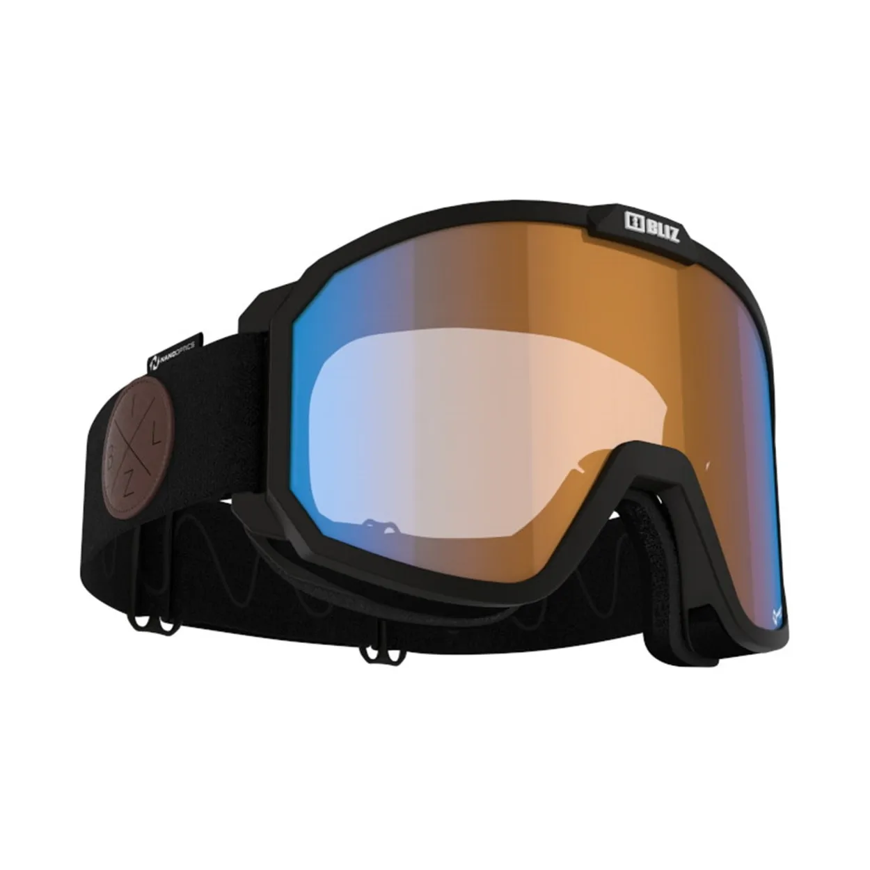 Bliz Rave MATT BLACK-WHITE LOGO/N_O_N_ORANGE&BLUE
