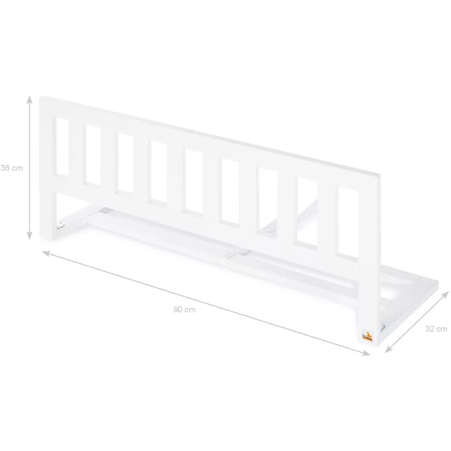 Pinolino Bettschutzgitter Classic 90 cm weiß edelmatt