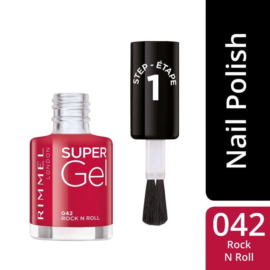 Rimmel London Super Gel Nail Polish #042 Rock N Roll 12ml