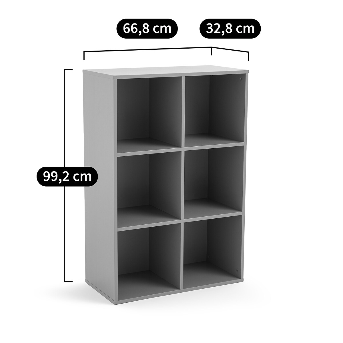 LA REDOUTE INTERIEURS<br>Estante de parede 6 nichos, Diny