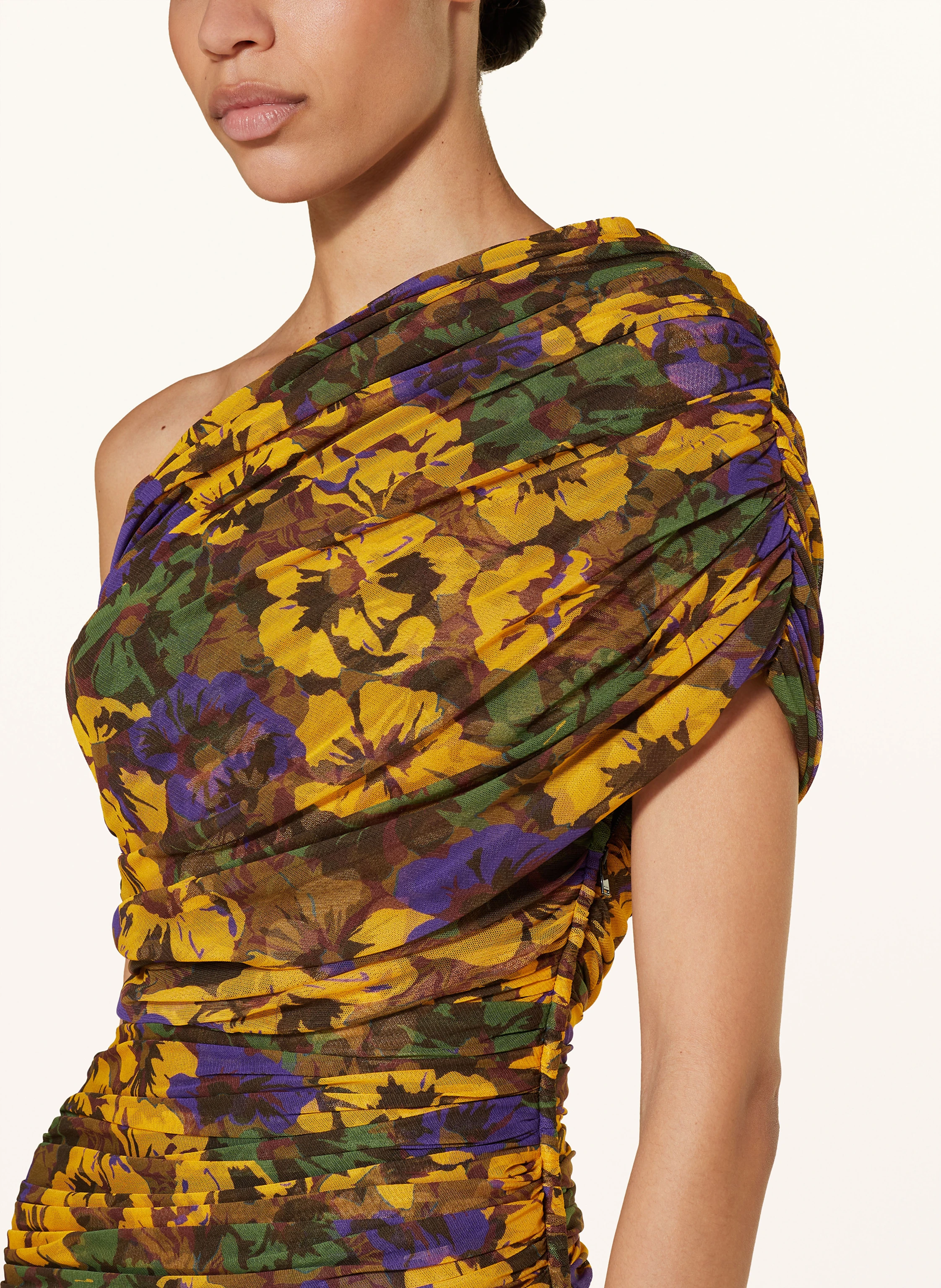 SAINT LAURENT One-Shoulder-Kleid