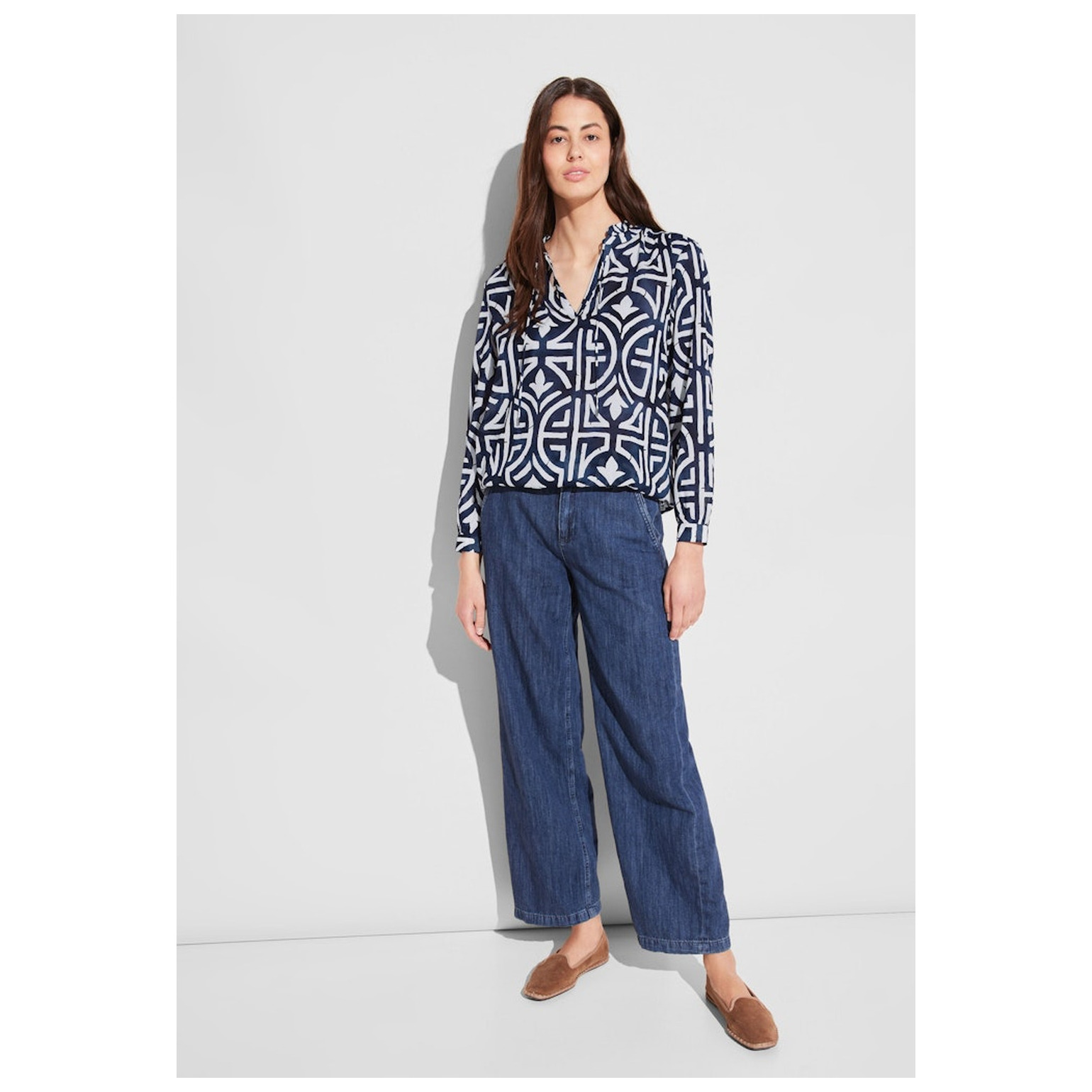 Street One LTD QR Printed tunic blouse wi