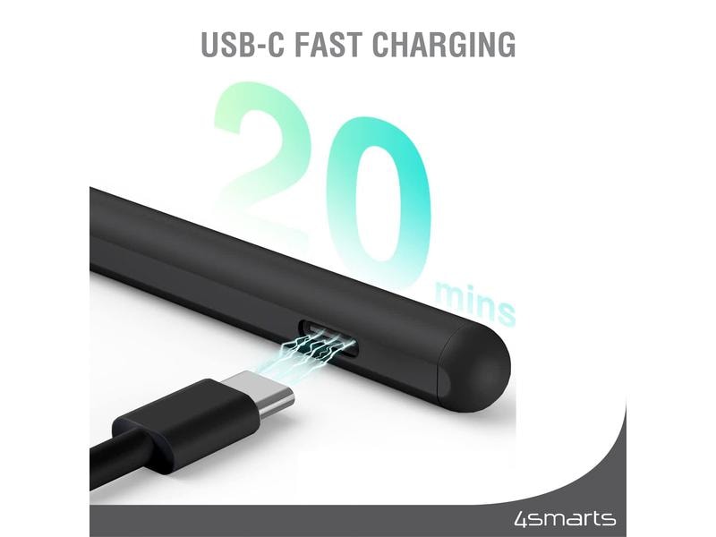 4smarts Eingabestift Pencil Pro 3 Schwarz Eingabestift für iPad