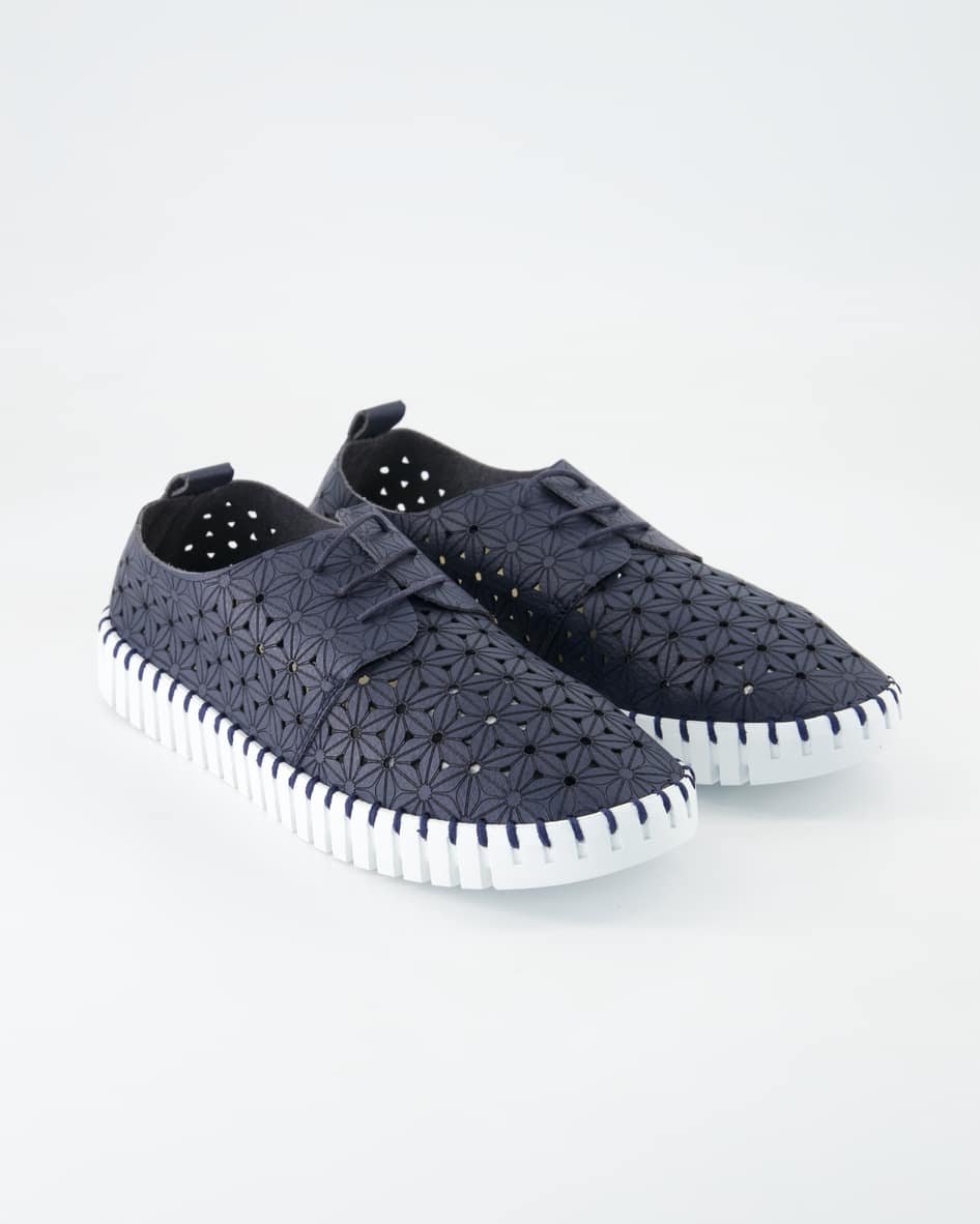 Terry Poppy Sneaker in Blau