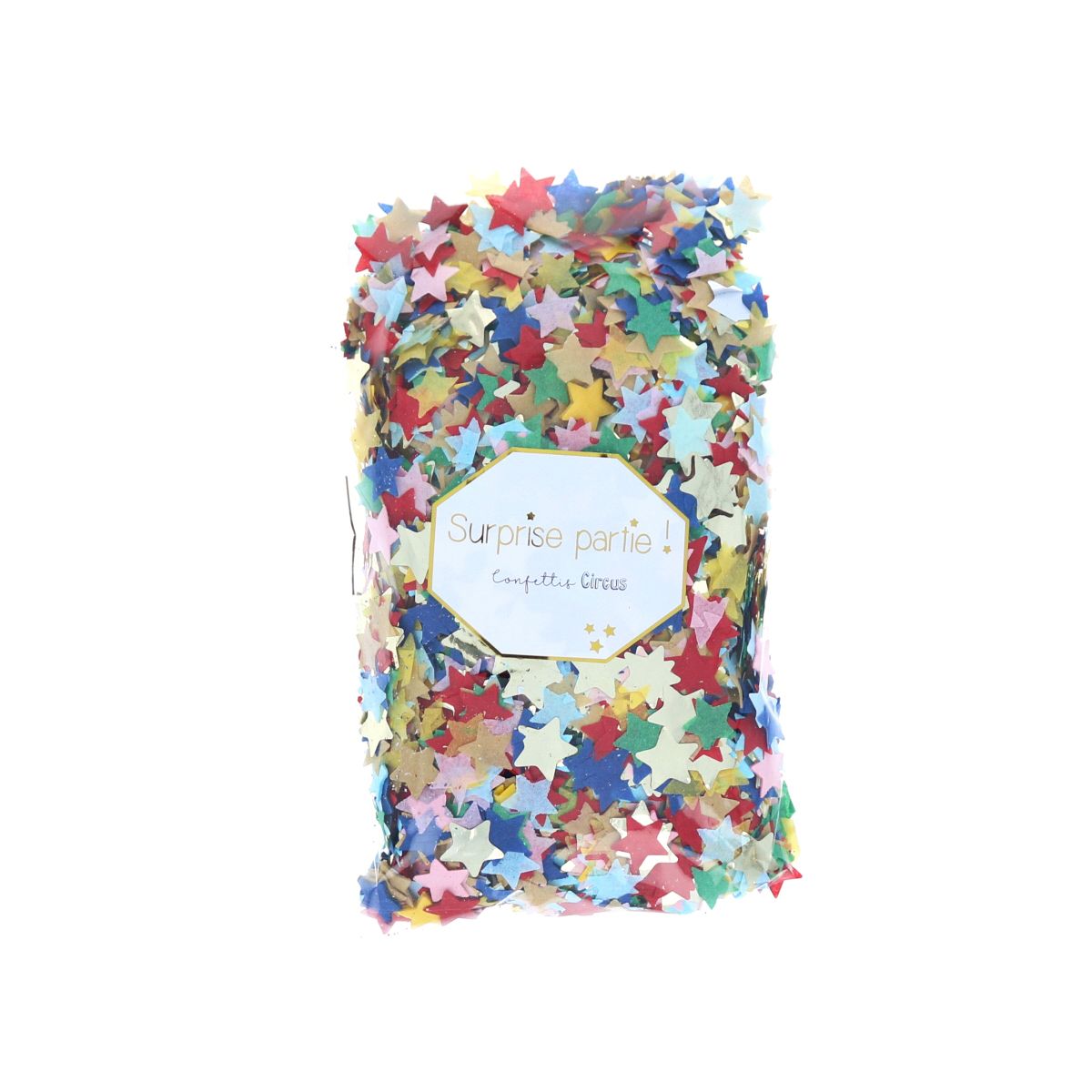 Confettis étoiles multicolores cirque 30g Surprise Partie !