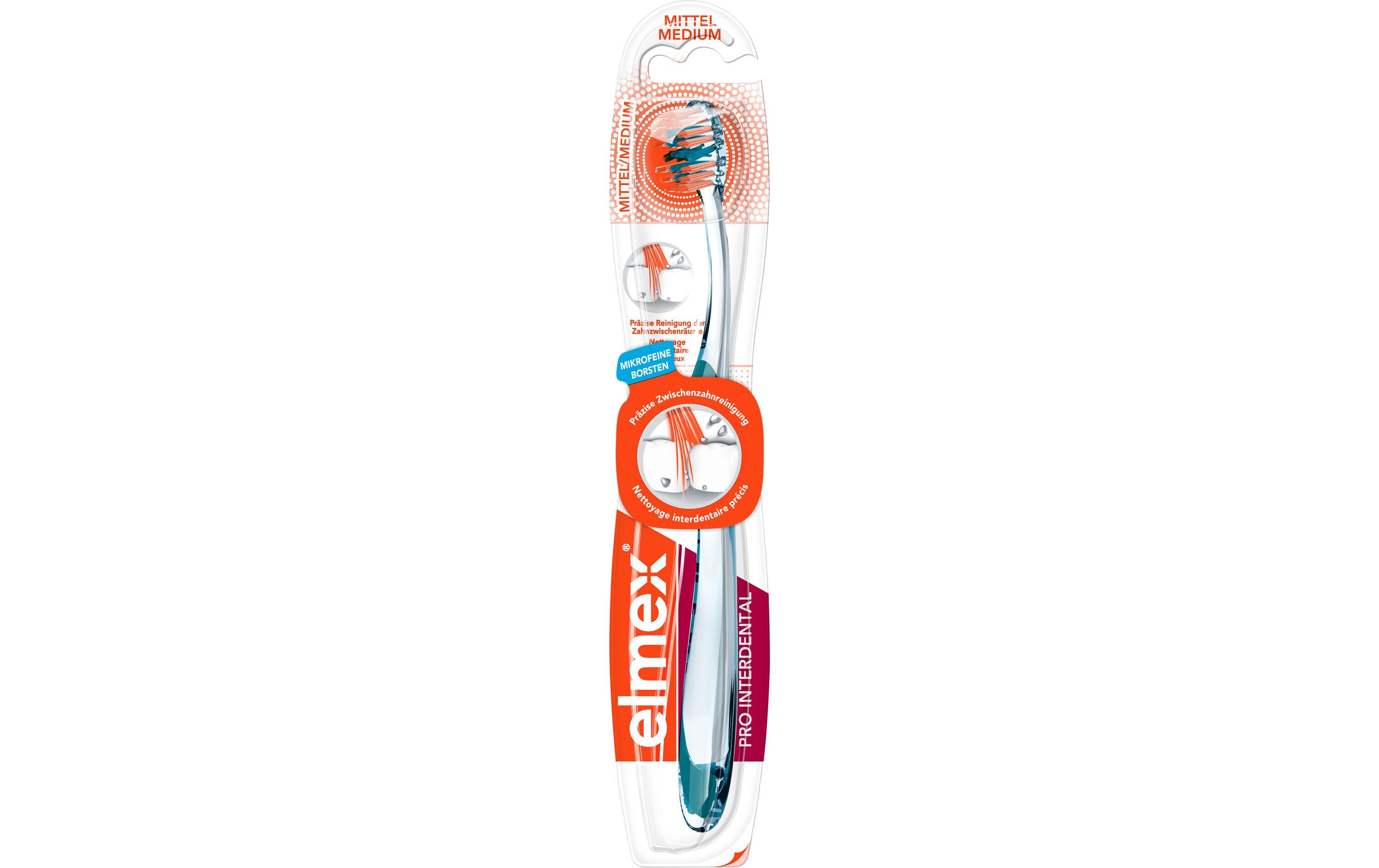 Handzahnbürste Pro Interdental mittel assortiertZahnbürste für eine präzise Reinigung der Zahnzwischenräume