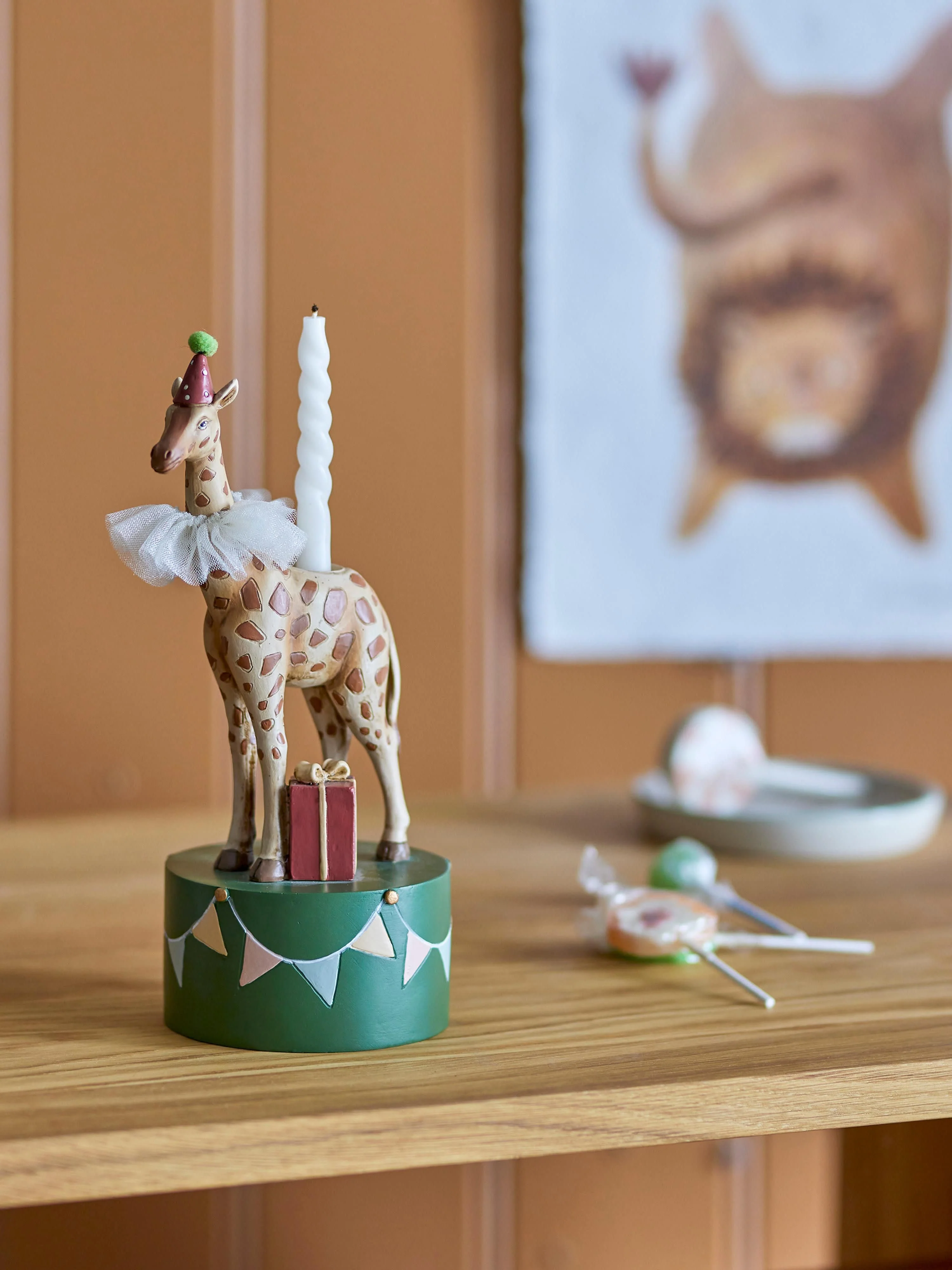 Kaarsenhouder Flor in de vorm van een giraffe