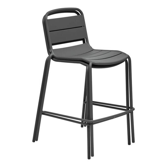 Chaise haute de jardin ALEGORIA Graphite