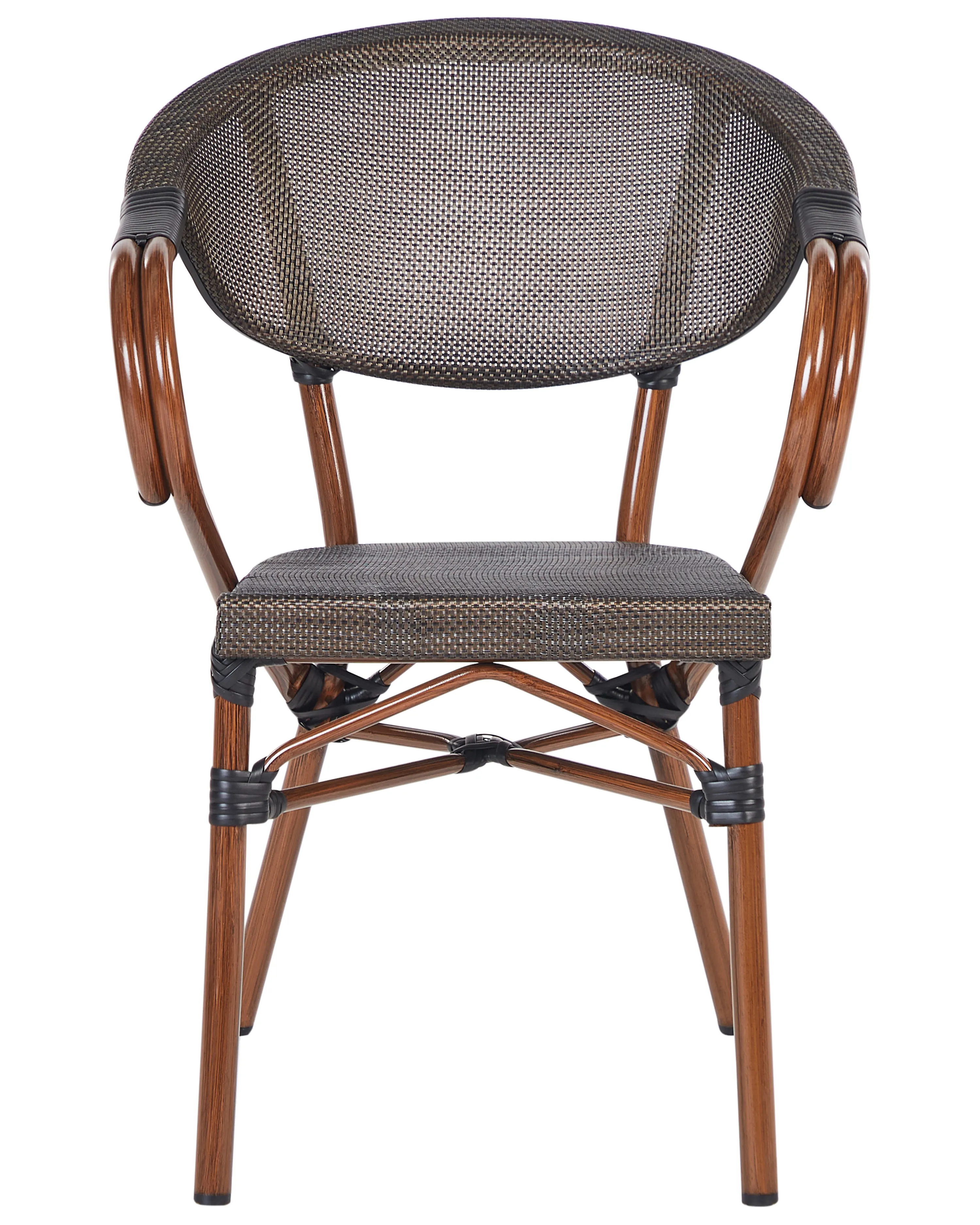 Set van 4 tuinstoelen CASPRI II Metaal Grijs