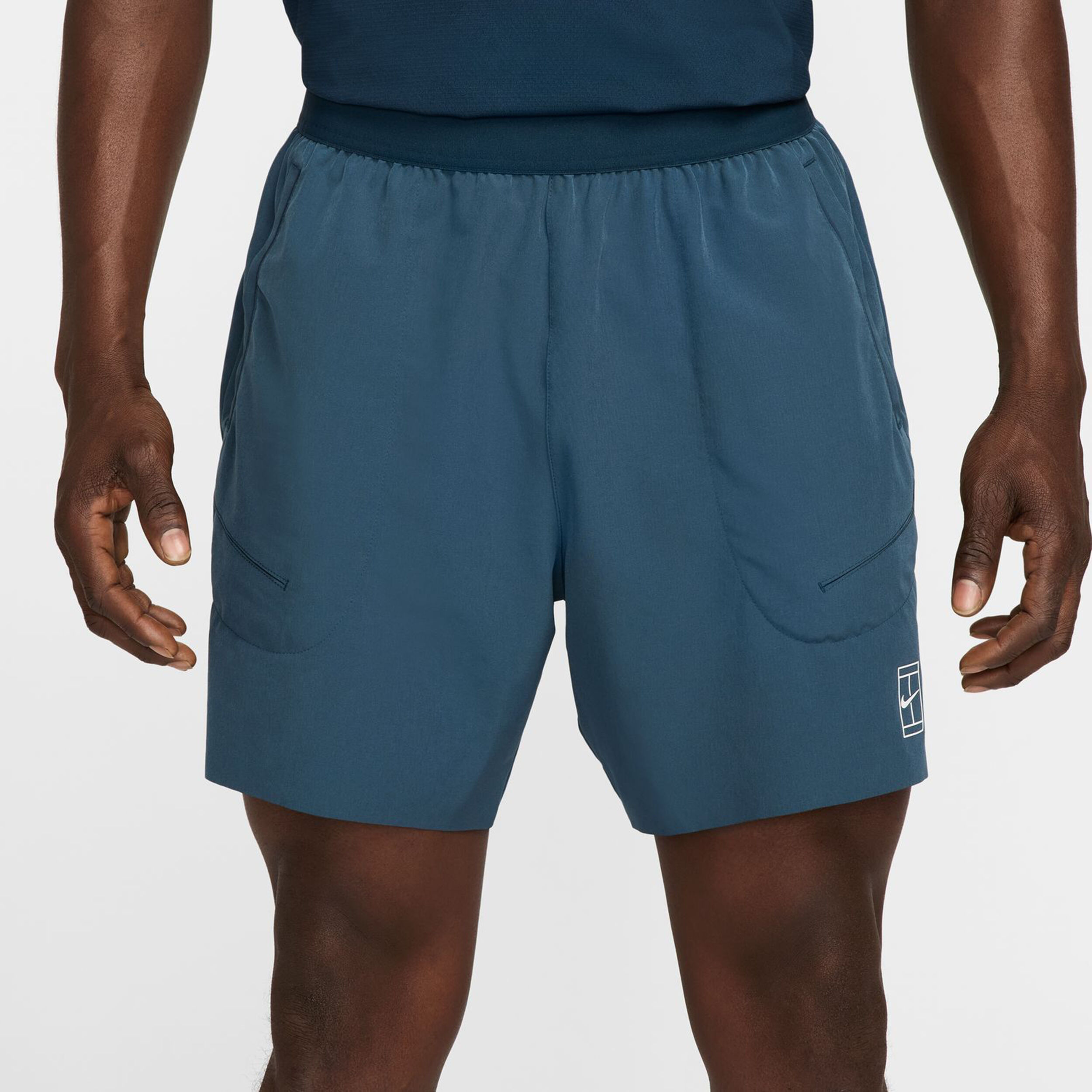 Nike Court Dri-Fit Advantage 6in Shorts Hommes - Bleu Foncé , Blanc