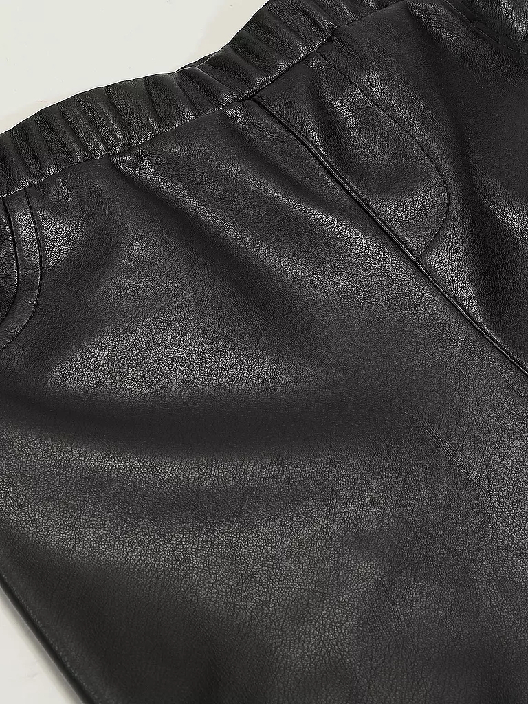 GUESS Mädchen Leggings in Lederoptik  schwarz