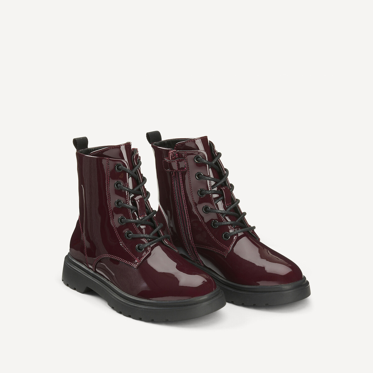 COLEÇÃO LA REDOUTE<br>Botas de verniz rendado