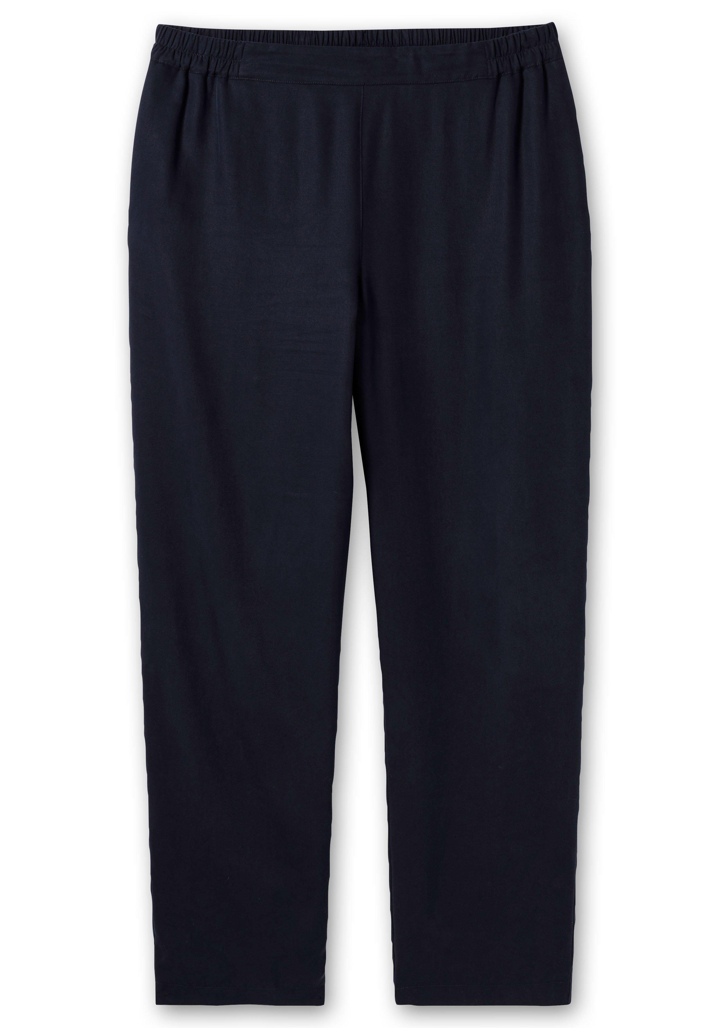 Schmale Hose mit Gummibund aus TENCEL™ Lyocell