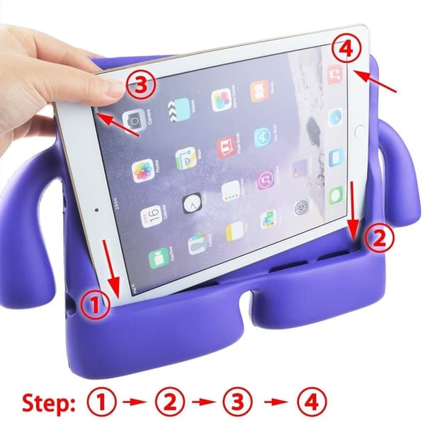 Cover til iPad 2/3/4, lilla, iGuy