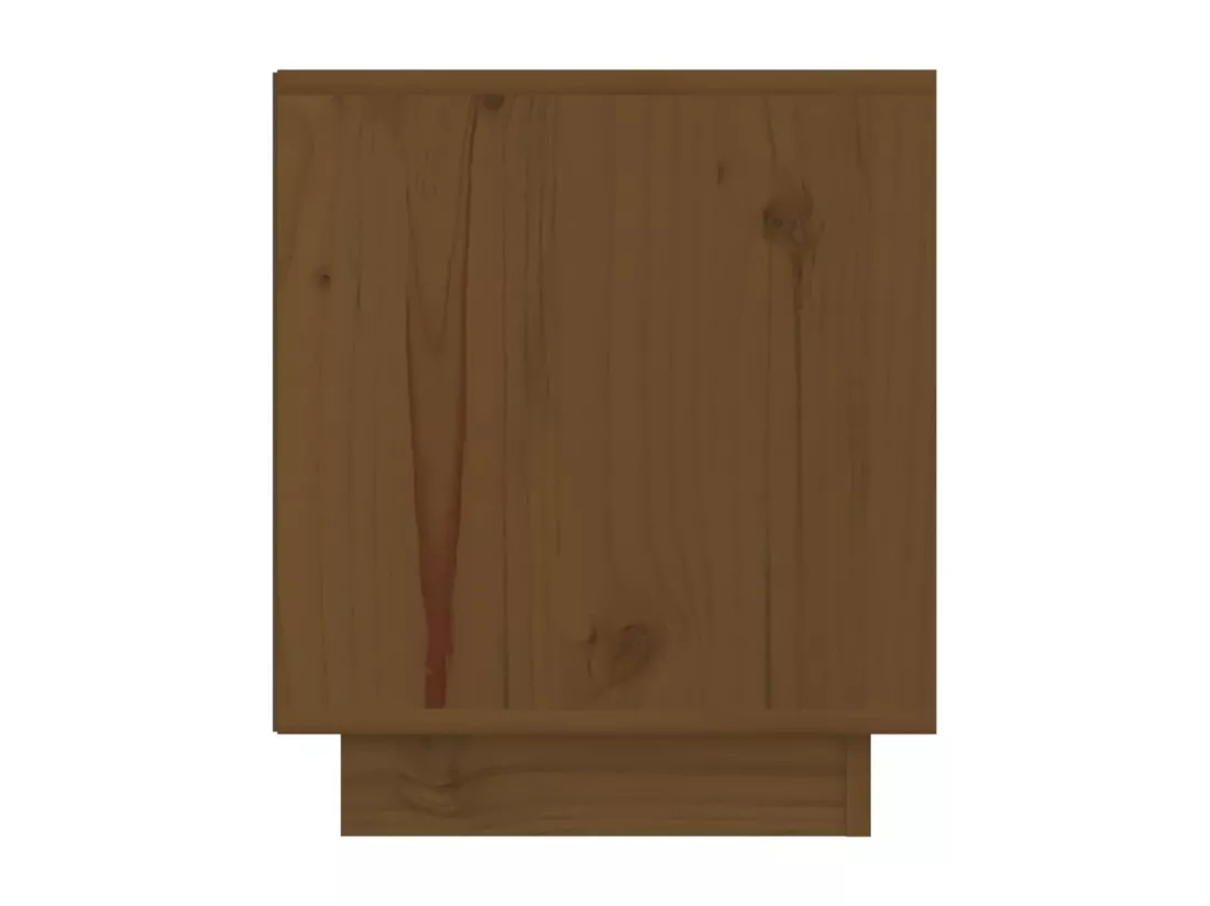 Table de chevet Marron miel 40x34x40 cm Bois de pin solide