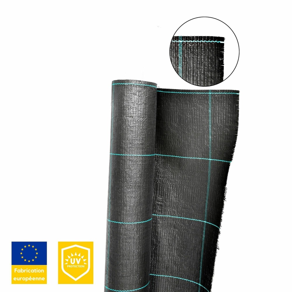 Toile hors sol - paillage noir 100 g/m² / 2.10 x 100 m