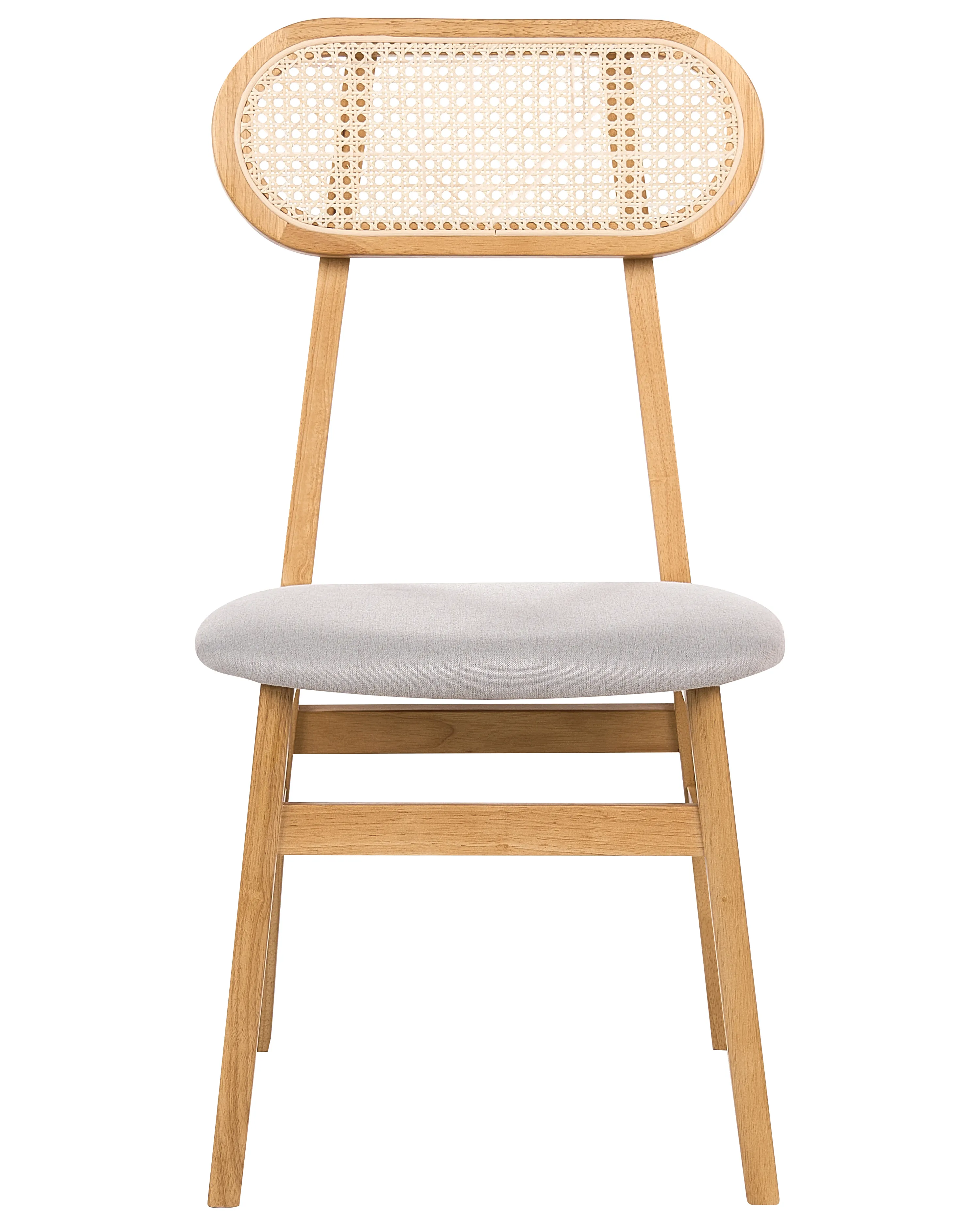 Set van 2 eetkamerstoelen FALLON Lichtbruin