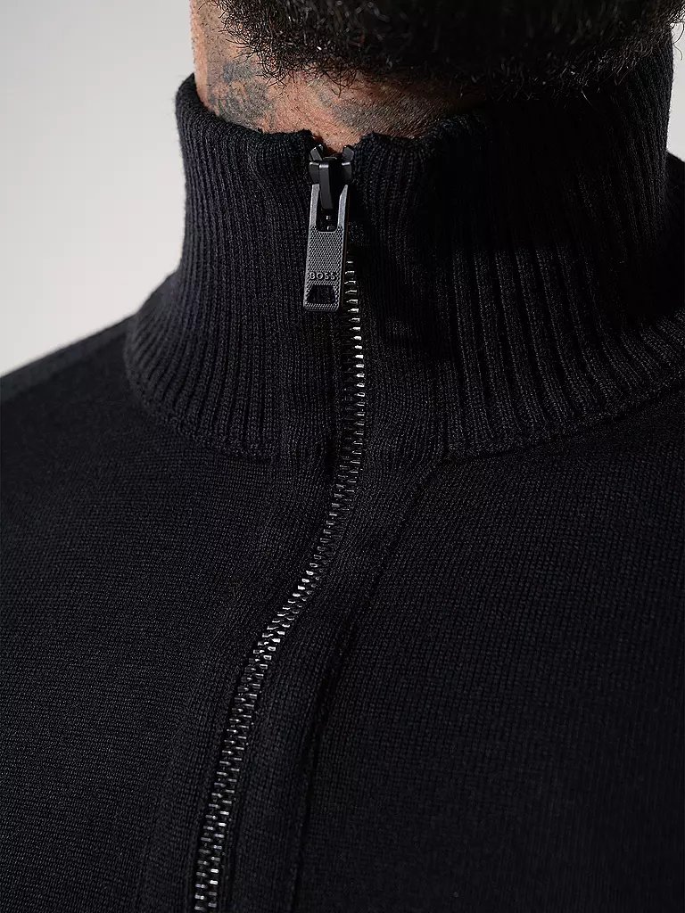 BOSS Strickjacke AVAC schwarz