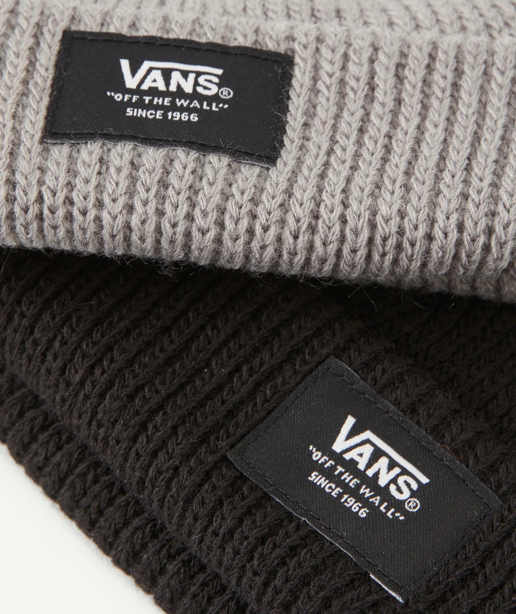 VANSLOT DE 2 BONNETS NOIR ET GRIS