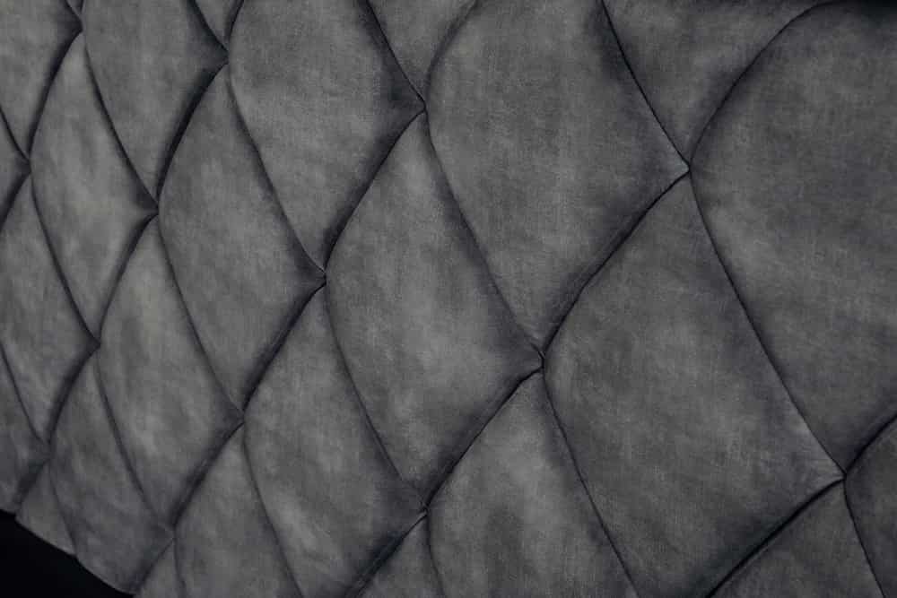 Design Boxbett ELYSIUM 180x200cm dunkelgrau Samt mit Stauraum und Lattenrost