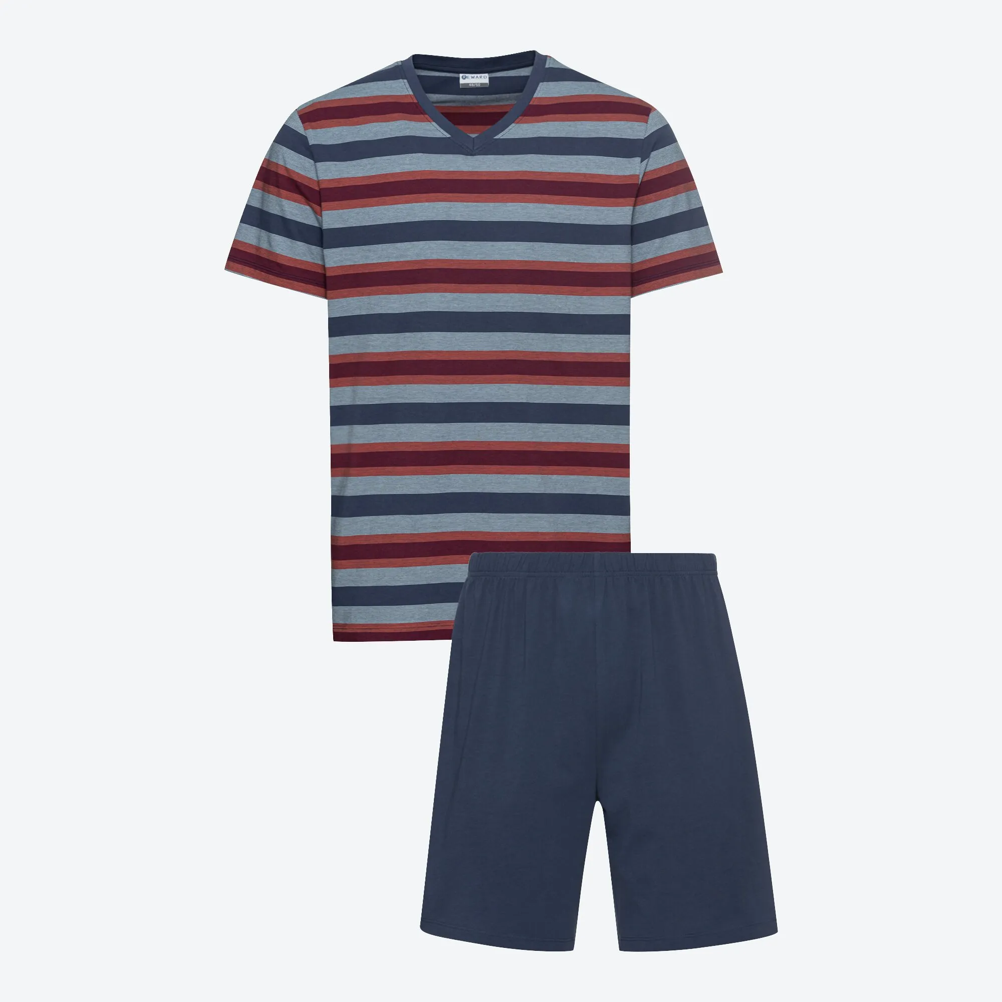 Herren-Shorty mit Streifendesign, 2-teilig