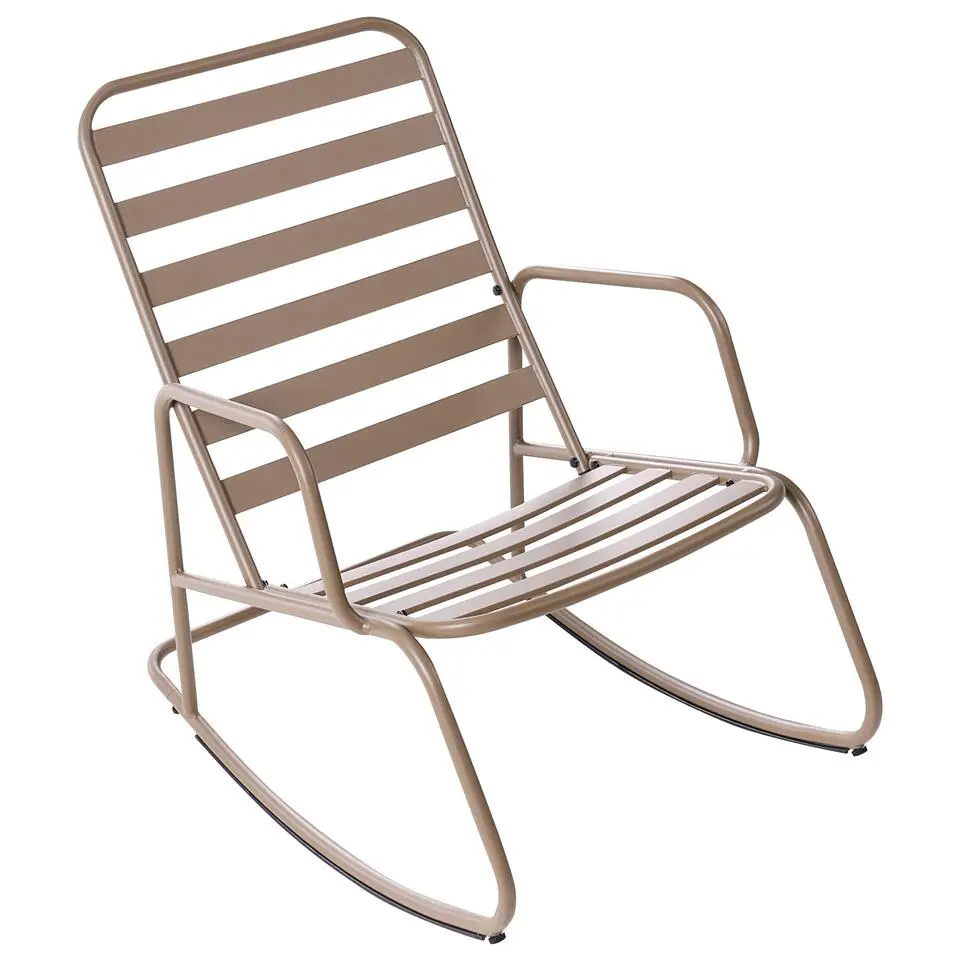 TURI - Schommelstoel - Taupe - Aluminium
