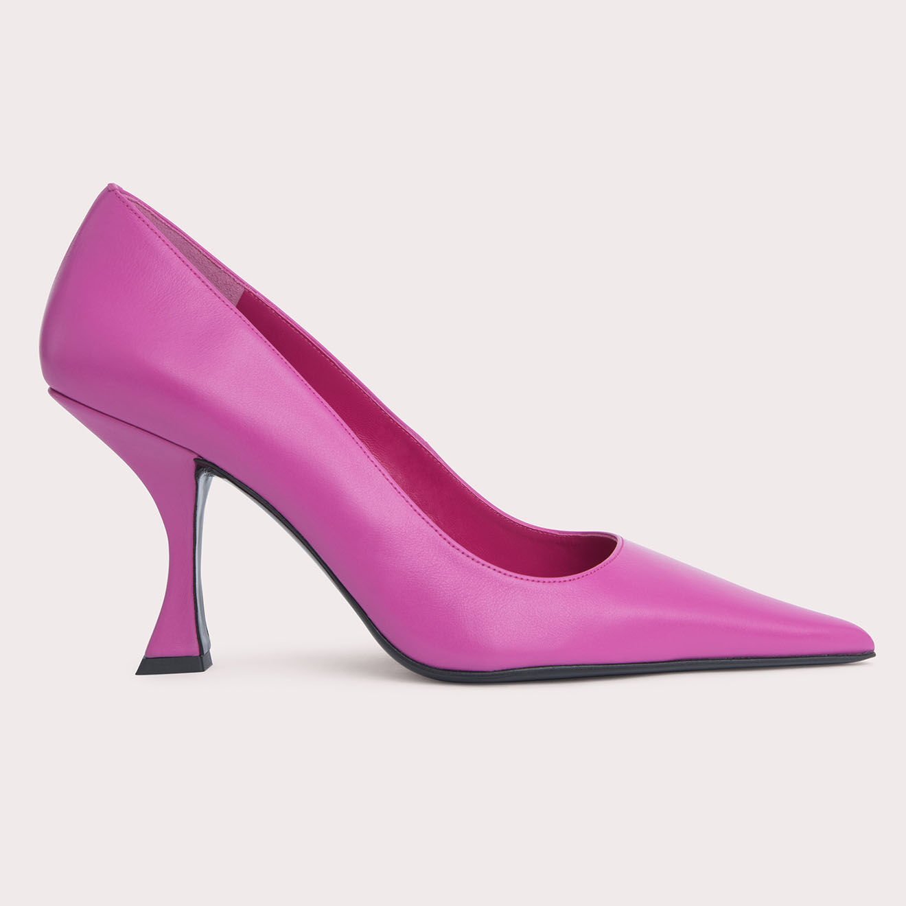 By Far Escarpins en Cuir Viva fuchsia - Talon 9 cm