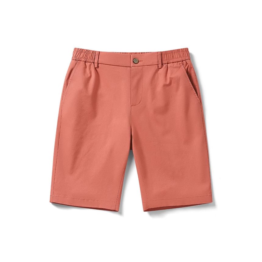 Besto - Mid Rise Plain Shorts