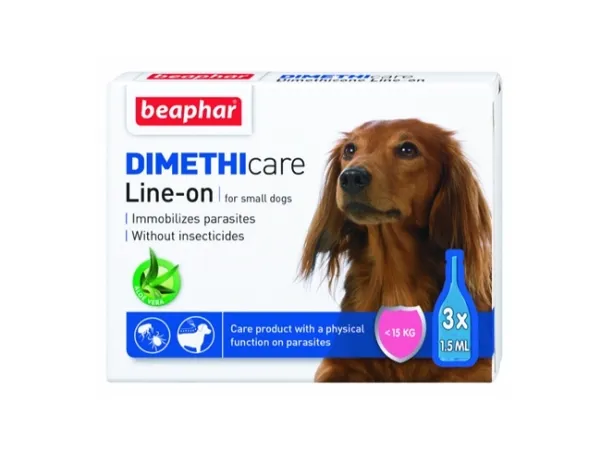 Flea & Tick Line On, lopper og flåt (Dimethicone) Small Dog