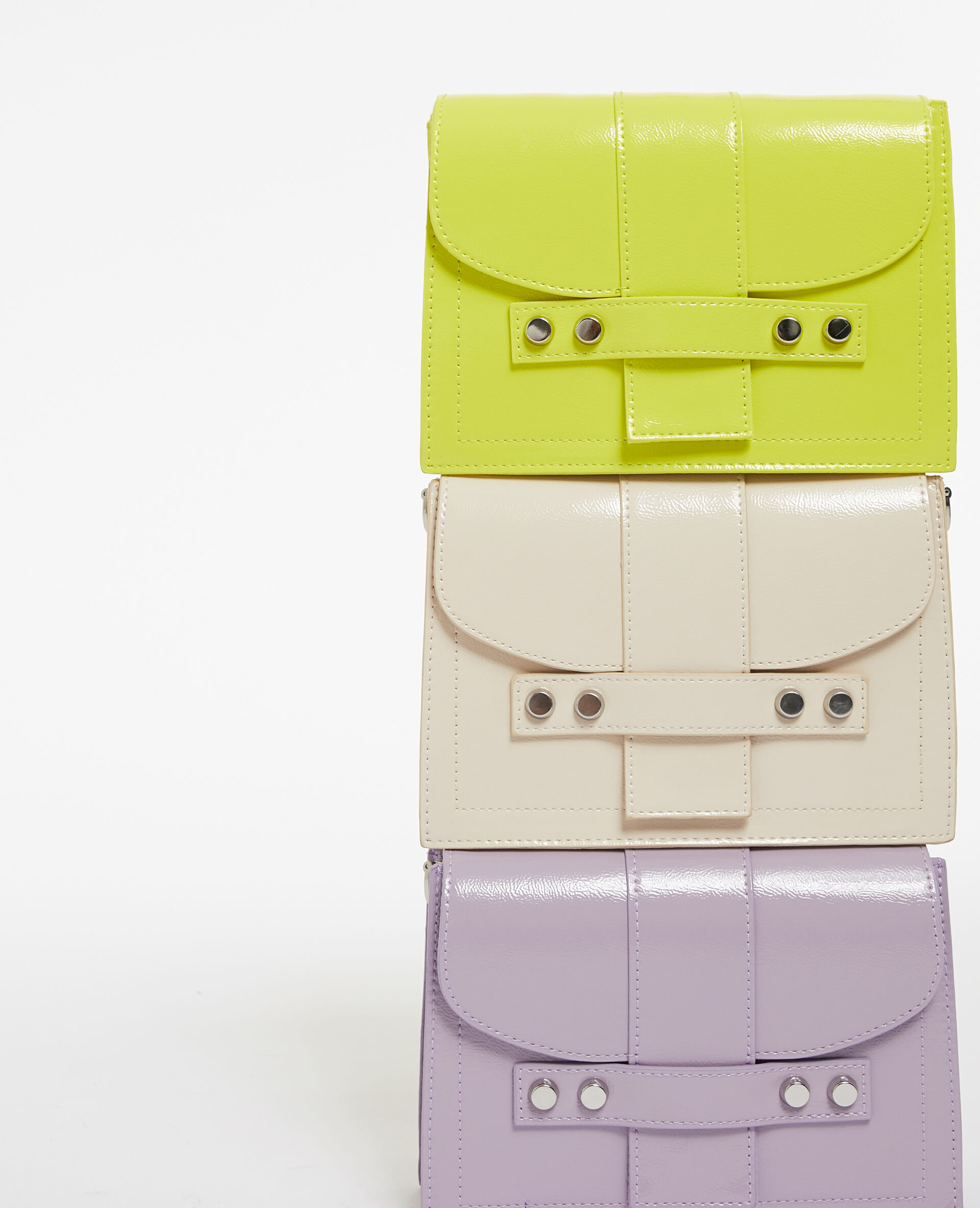 Sac boxy avec clous - Vert anis