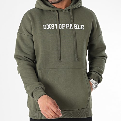 Sweat Capuche Vert Kaki