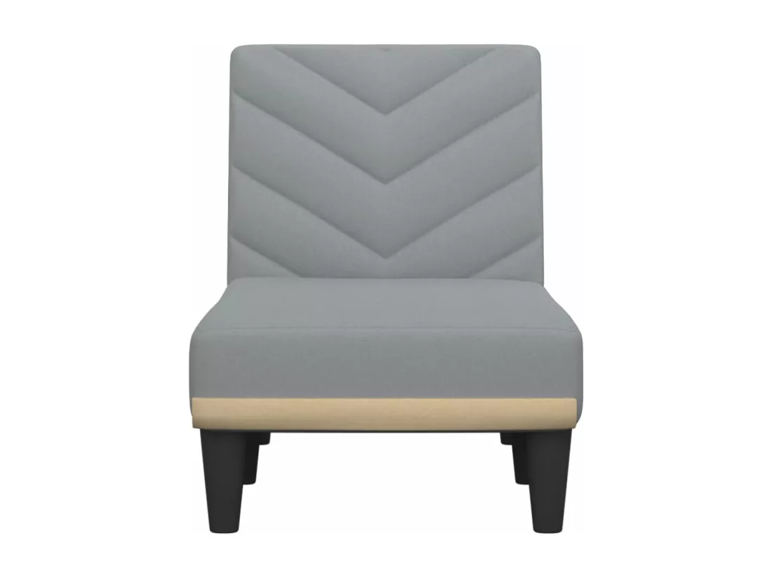 Prolenta Premium - Chaise longue gris clair tissu
