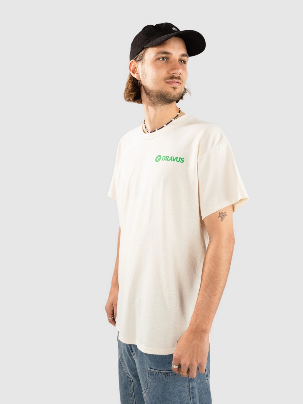 Dravus Worry Less T-Shirt cream