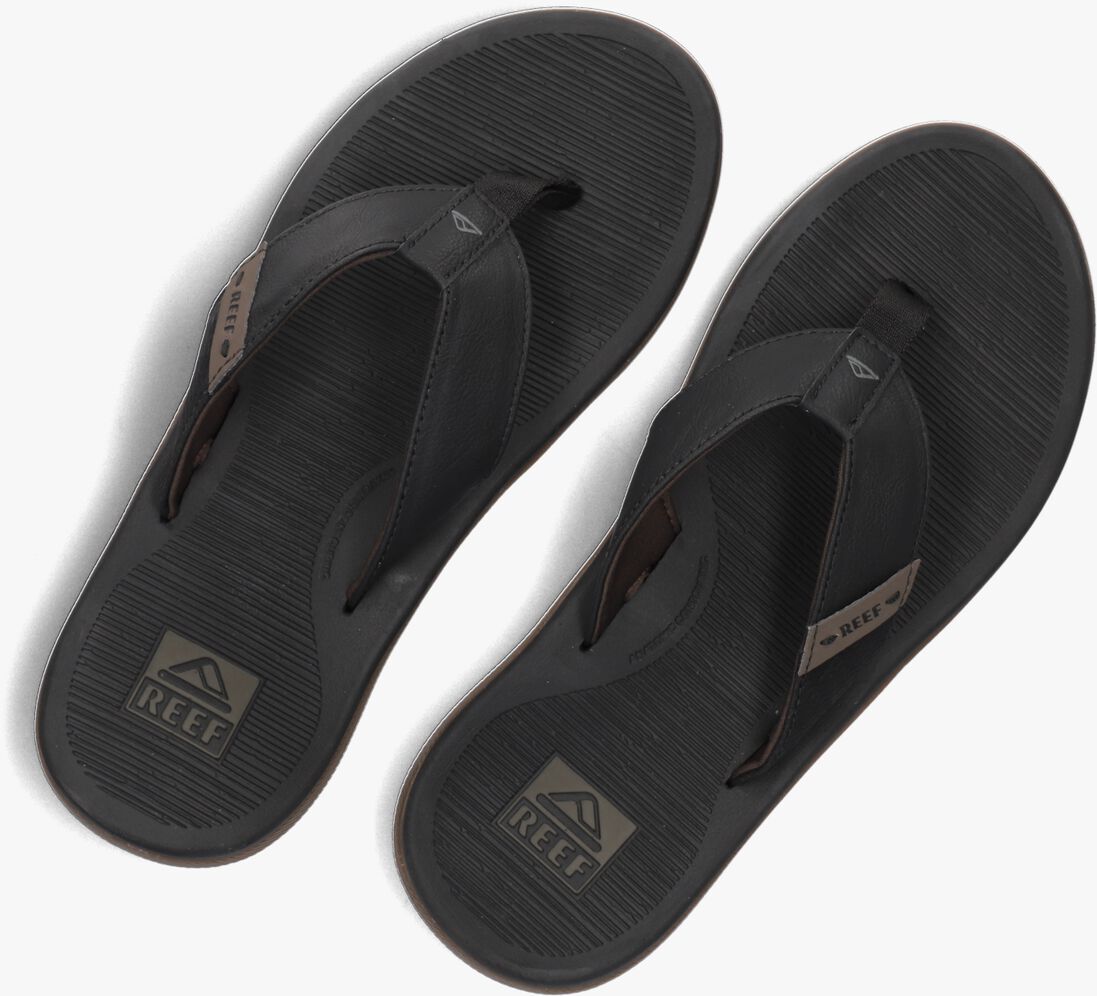 REEF zwarte reef teenslippers santa ana