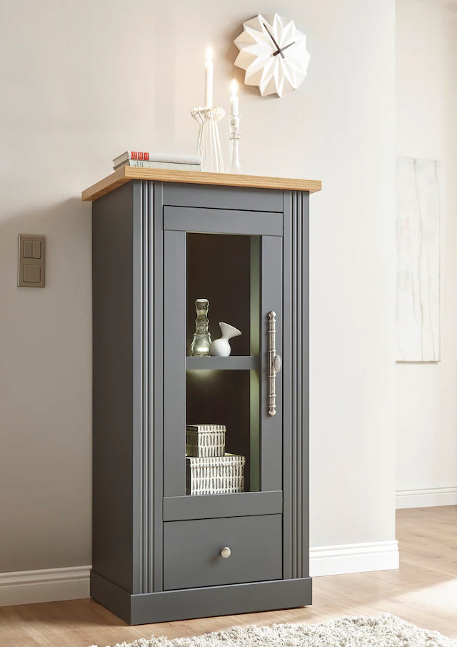 Home affaire Vitrine »Westminster TOPSELLER!« Höhe ca. 122cm,  im romantischen landhausstil