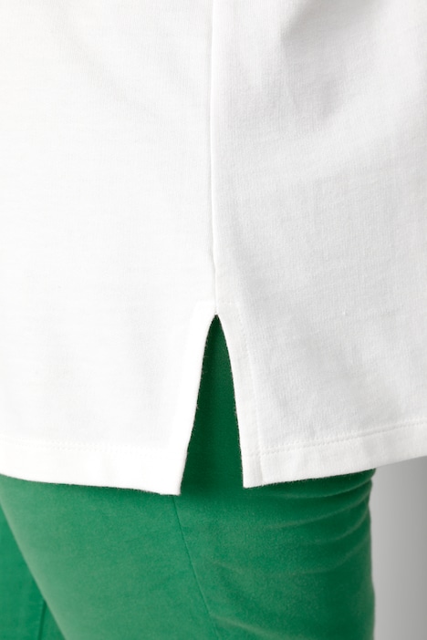 Sweatshirt, A-Line, Schrift-Motiv, Stehkragen, Langarm