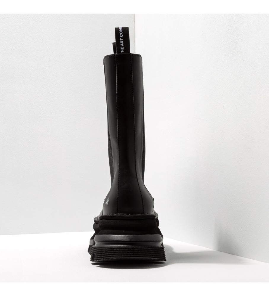 Botas Art Leather 1648 Art Core 2 pretas - altura da plataforma: 6,5 cm
