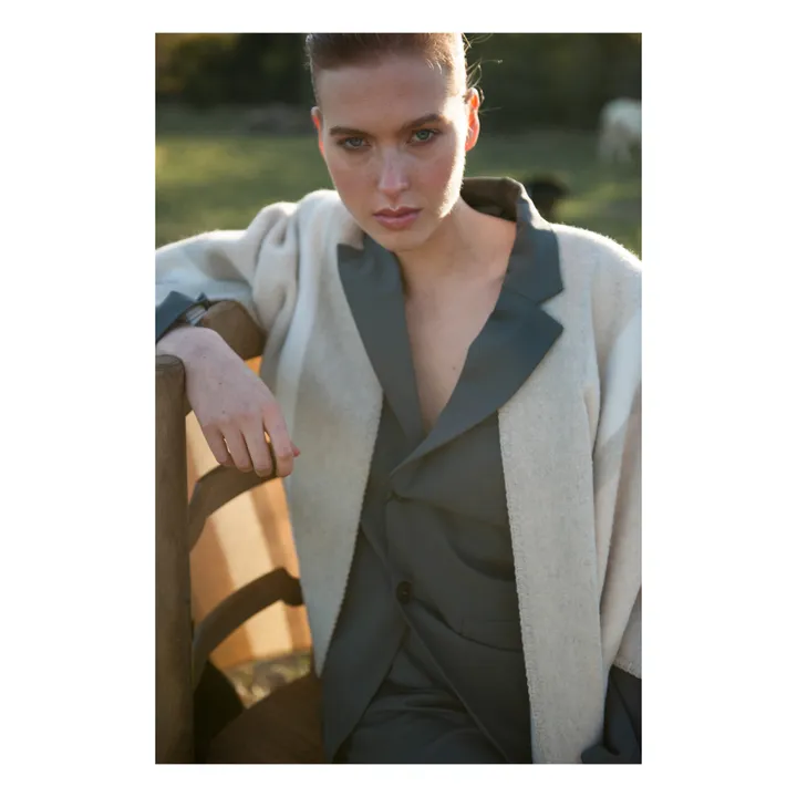 La Méricaine Cape Mothearl Laine Recyclée | Beige