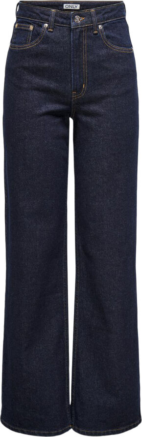 ONLY ONLJUICY HW WIDE RINSE DNM MAS763 N Dark blue denim