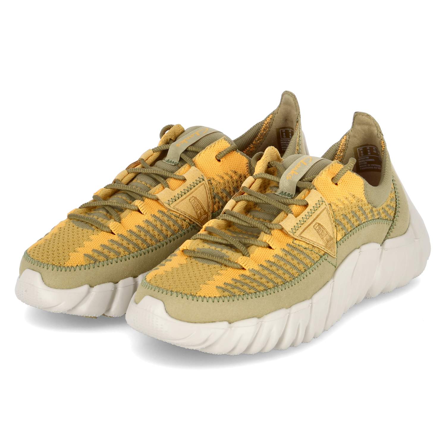Clarks Halbschuhe NATURE 360 - light olive comb