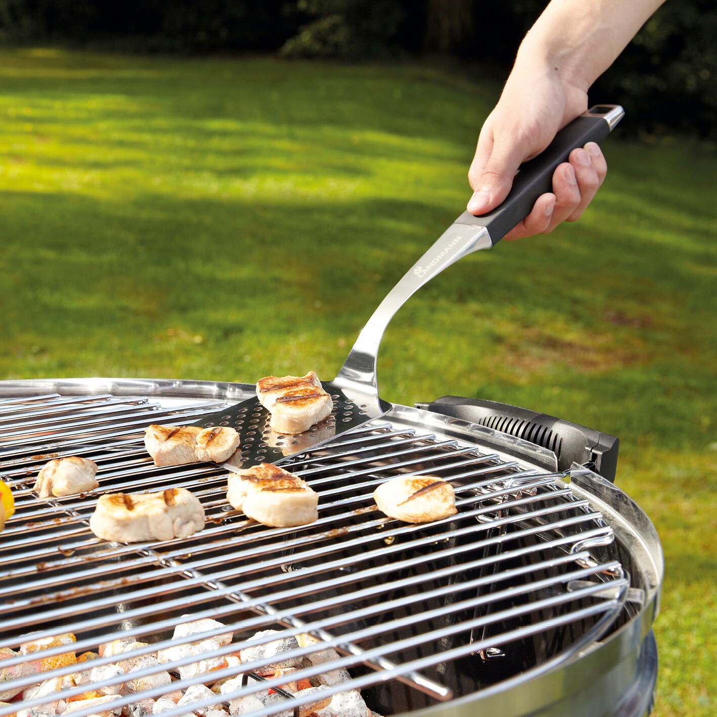 Landmann Grillwender 13621 Pure 42x9,5cm Edelstahl/schwarz