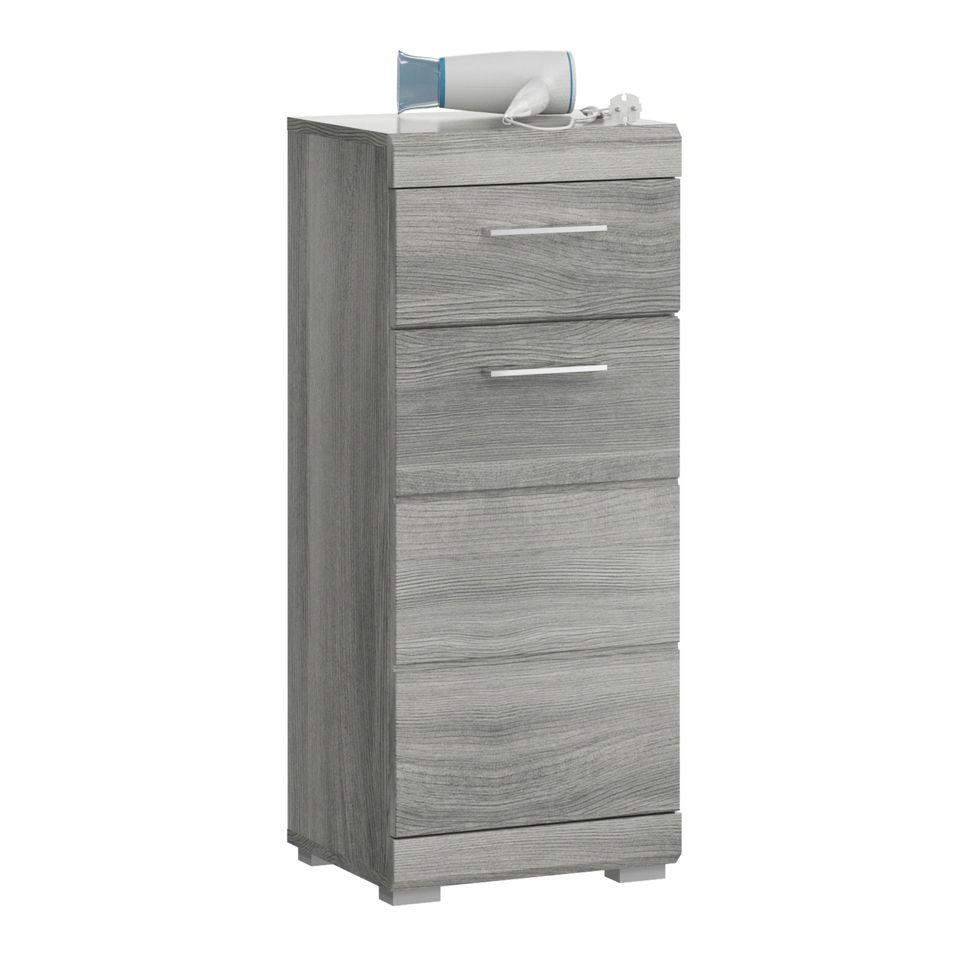 Highboard SOUL - Rauchsilber - 37 cm breit