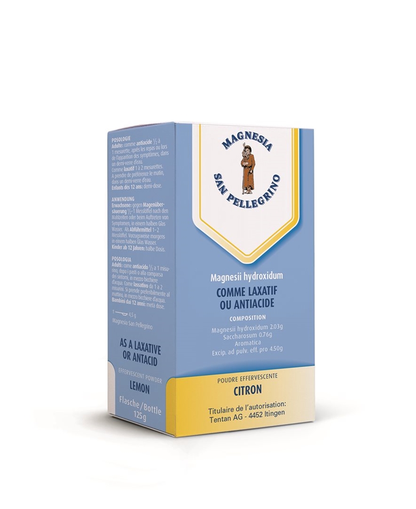 MAGNESIA SAN PELLEGRINO Brause Plv Zitrone 125 g<br>125 g, Brausepulver, Zitrone