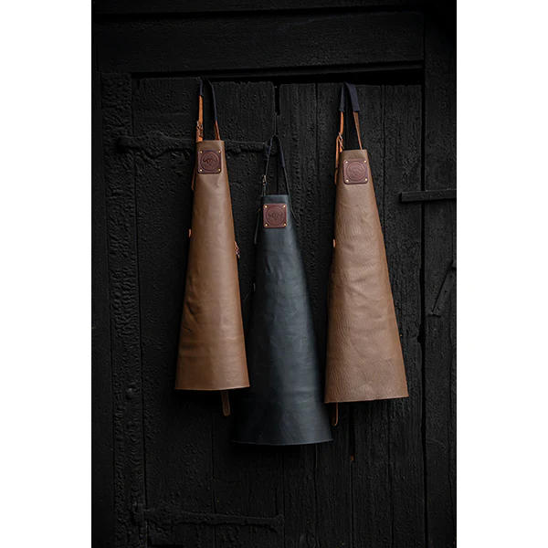Tablier de cuisine artisanal cuir Buffalo Moka Witloft