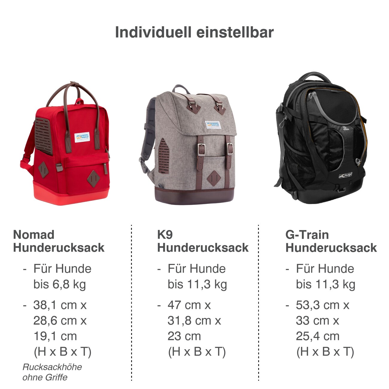 Kurgo Hunderucksack Nomad