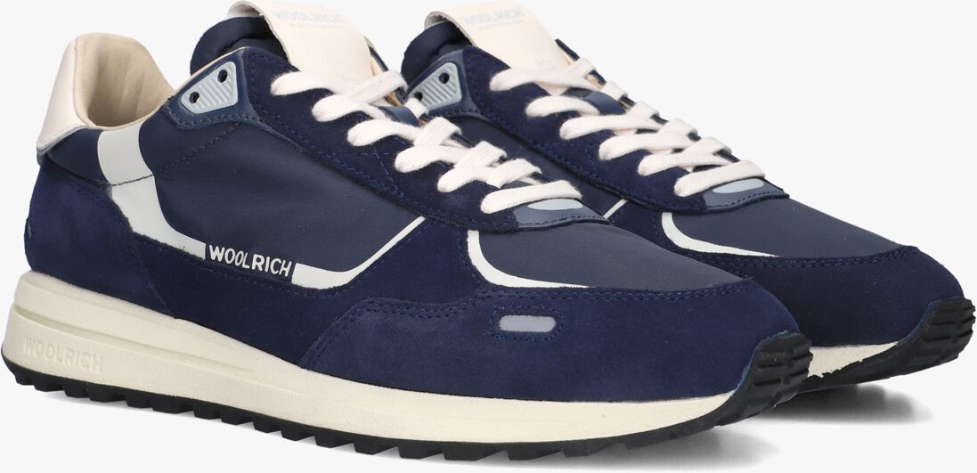 blauwe woolrich lage sneakers retro sneaker man