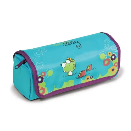 NICI Mäppchen zum Rollen Frosch, Green Lilly, Nylon