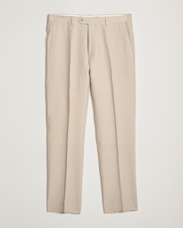 Oscar Jacobson Dandy Linen Trousers Brown