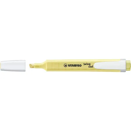 Textmarker - STABILO swing cool Pastel Edition - Einzelstift - pudriges Gelb