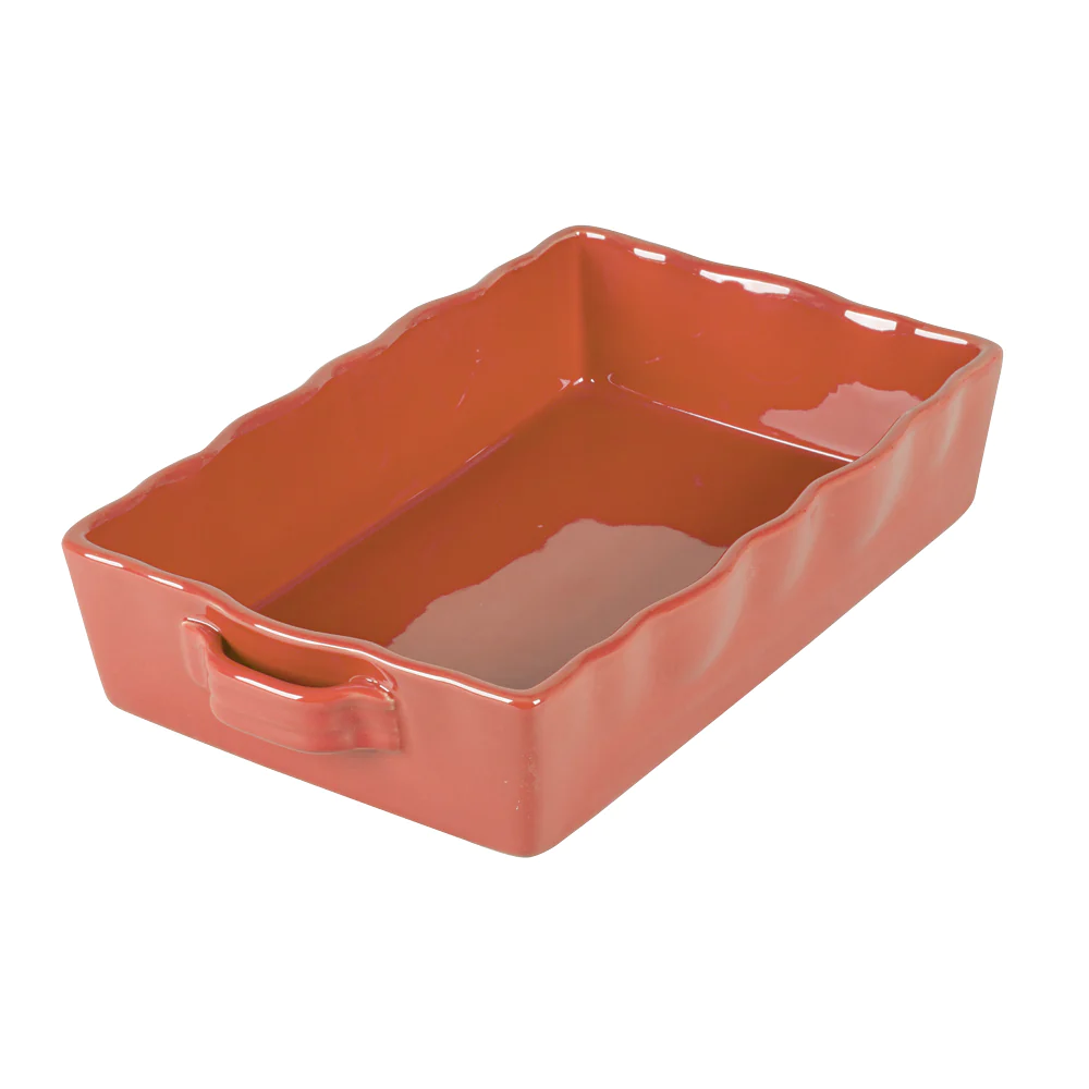 Plat à four rectangle Gusto 33x23 cm terracotta Table passion